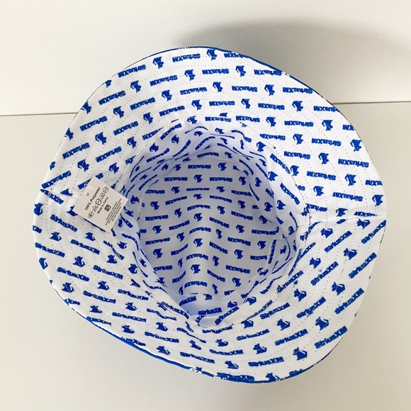 BNWT Reversible Bucket Hat, Sirius XM, Blue and White - Picture 4 of 8